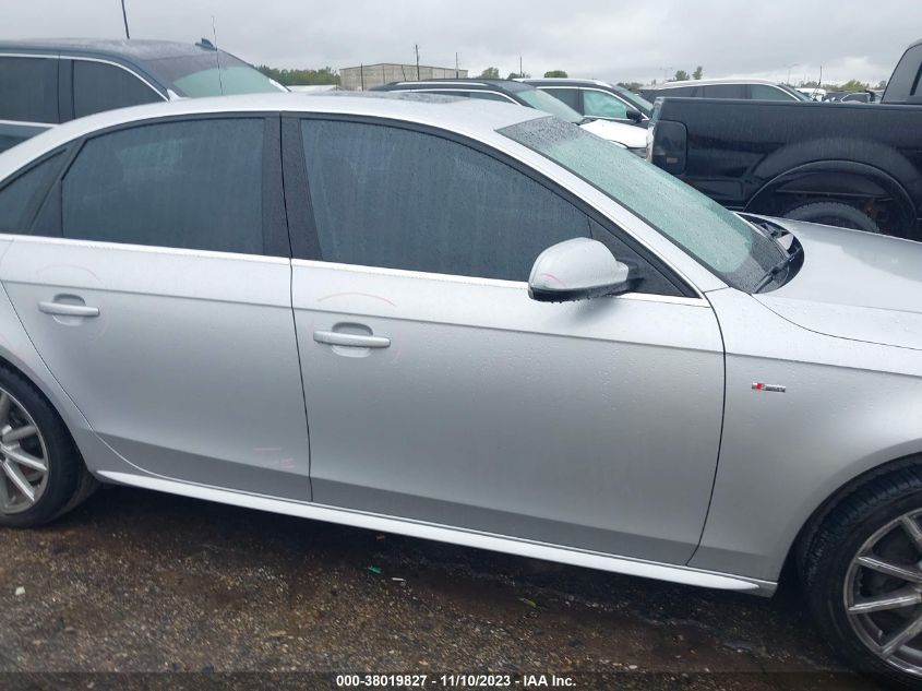 2014 AUDI A4 PREMIUM PLUS - WAUEFAFL3EN023551
