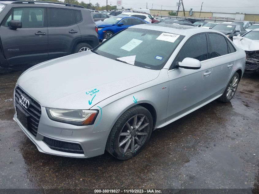2014 AUDI A4 PREMIUM PLUS - WAUEFAFL3EN023551