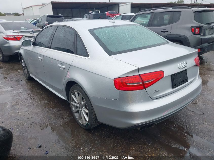 2014 AUDI A4 PREMIUM PLUS - WAUEFAFL3EN023551