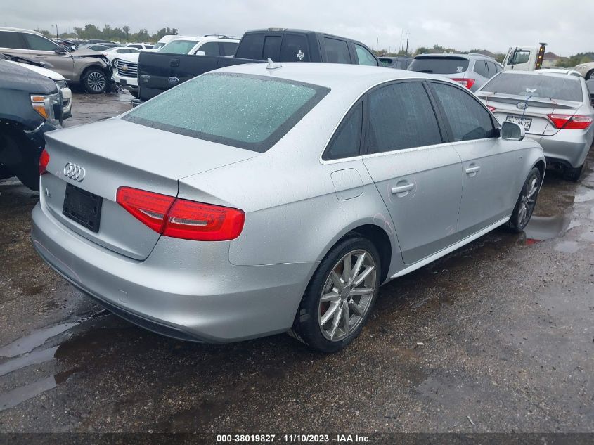 2014 AUDI A4 PREMIUM PLUS - WAUEFAFL3EN023551