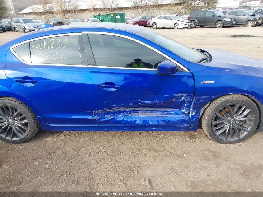 2019 ACURA ILX PREMIUM A-SPEC/TECHNOLOGY - 19UDE2F81KA800820