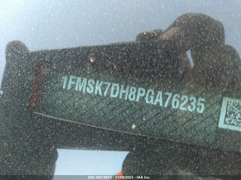 VIN 1FMSK7DH8PGA76235 2023 FORD EXPLORER XLT