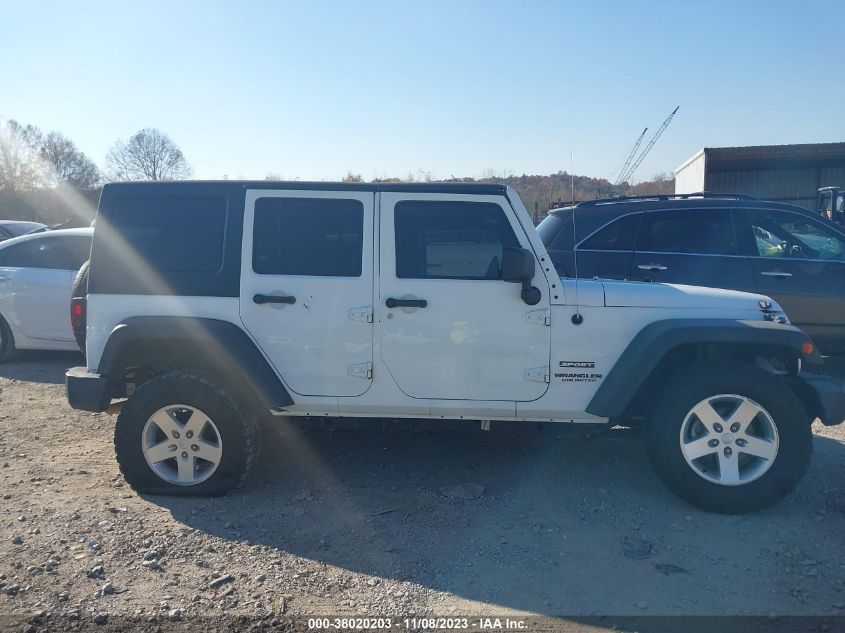 2014 JEEP WRANGLER UNLIMITED SPORT - 1C4BJWDG9EL208741