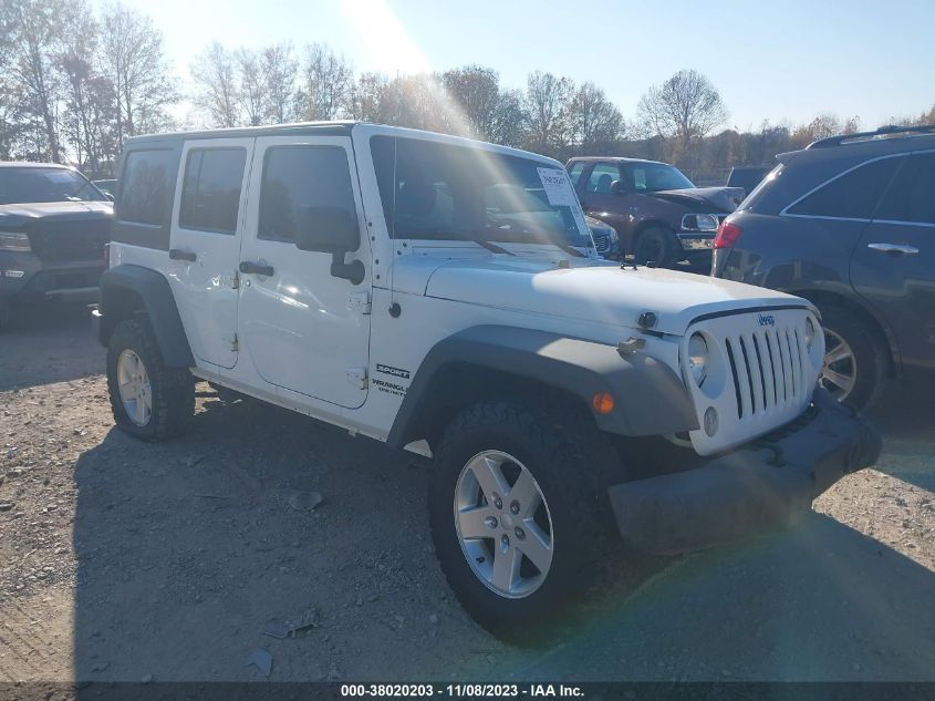 2014 JEEP WRANGLER UNLIMITED SPORT - 1C4BJWDG9EL208741