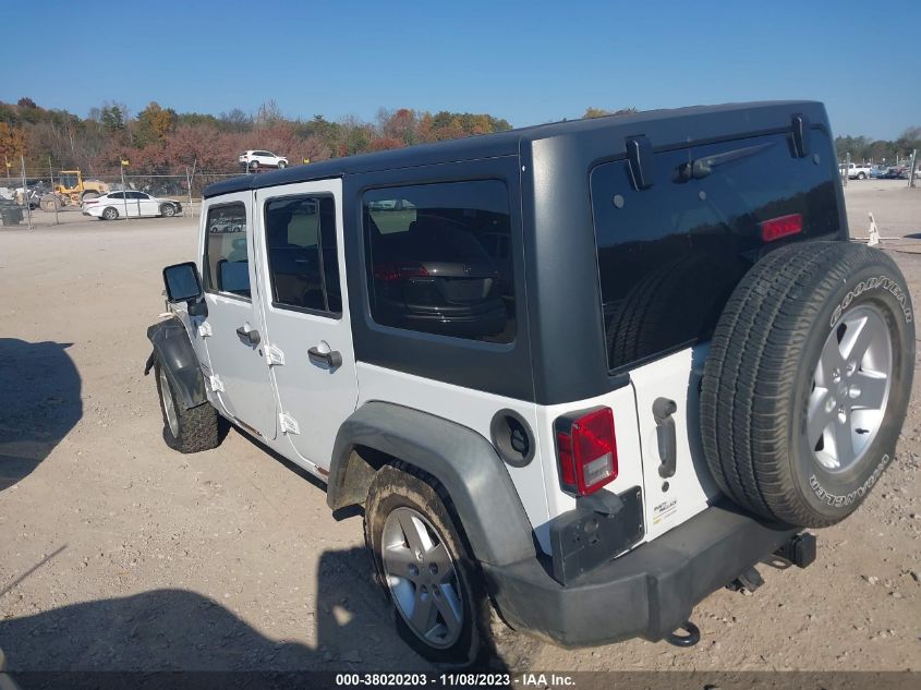 2014 JEEP WRANGLER UNLIMITED SPORT - 1C4BJWDG9EL208741