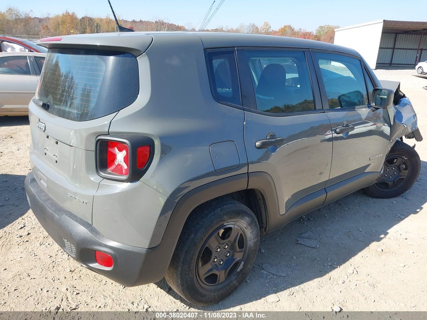 VIN ZACNJAAB0LPL71759 2020 JEEP RENEGADE SPORT FWD