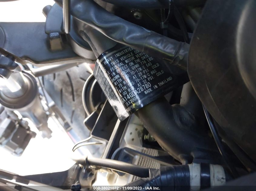 2016 KAWASAKI EX300 A - JKAEX8A14GDA28780