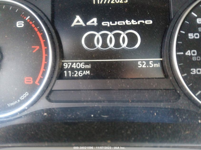 2017 AUDI A4 PREMIUM - WAUANAF45HN019211