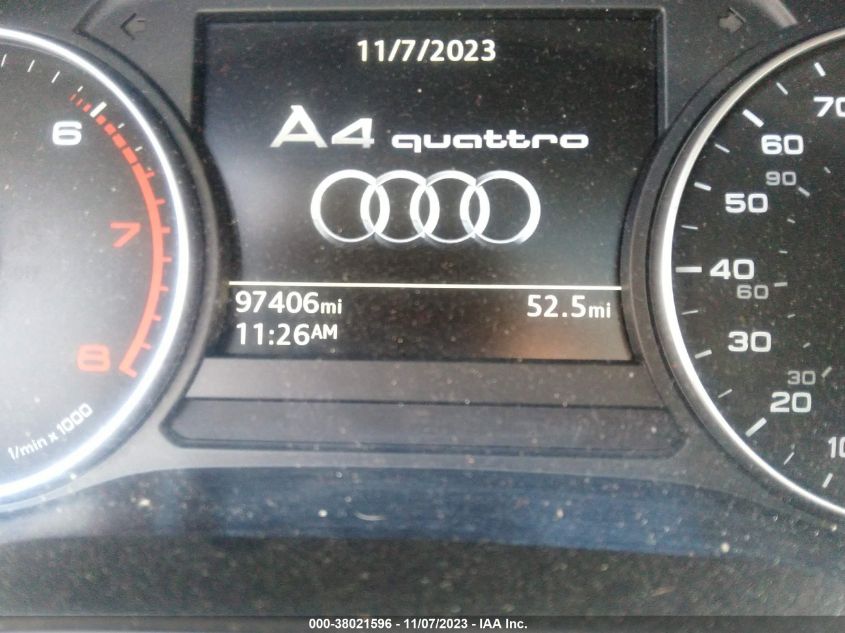 2017 AUDI A4 PREMIUM - WAUANAF45HN019211