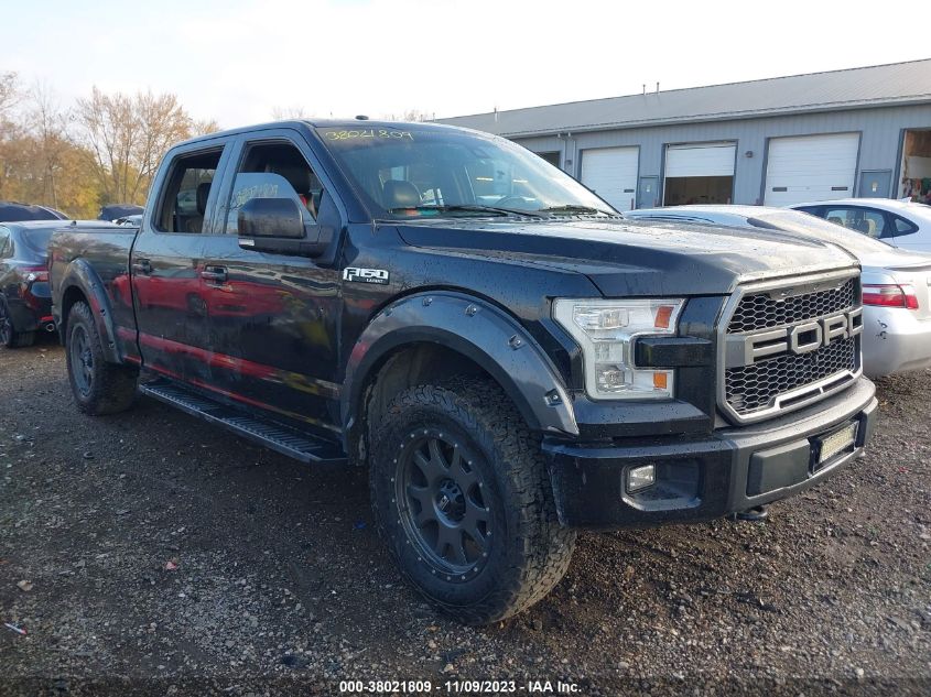 2015 FORD F-150 LARIAT - 1FTFW1EF8FFA01205