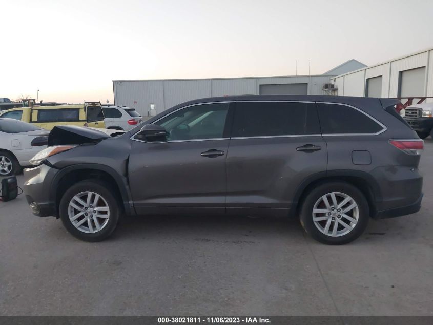 2015 TOYOTA HIGHLANDER LE - 5TDZARFH9FS010764
