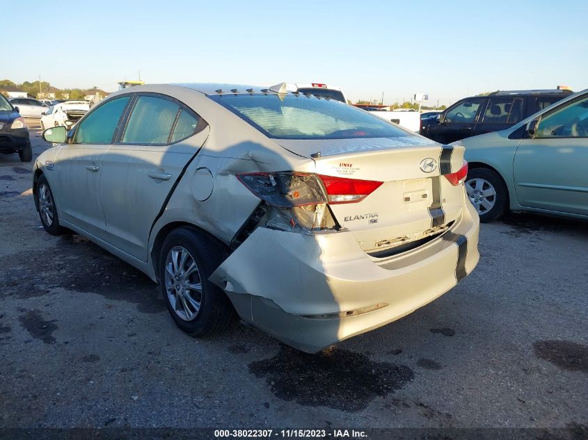 2017 HYUNDAI ELANTRA SE - 5NPD74LF4HH103330