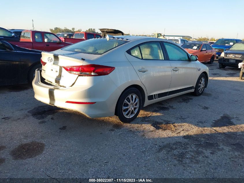 2017 HYUNDAI ELANTRA SE - 5NPD74LF4HH103330