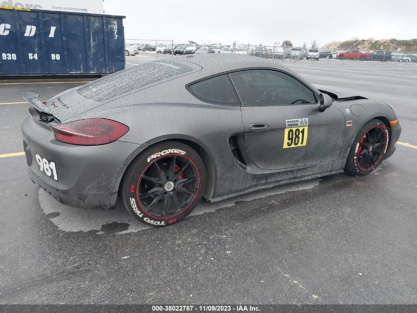 2016 PORSCHE CAYMAN GTS/S WP0AB2A88GK185427