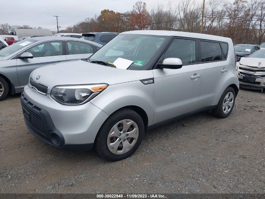 2015 KIA SOUL BASE - KNDJN2A22F7814281