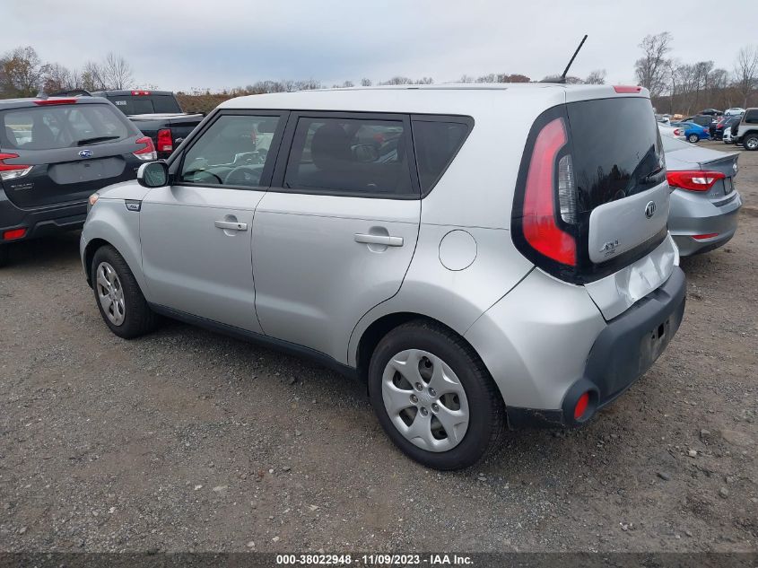 2015 KIA SOUL BASE - KNDJN2A22F7814281