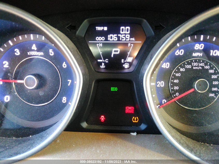 2013 HYUNDAI ELANTRA - SNPDH4AE1DH449899