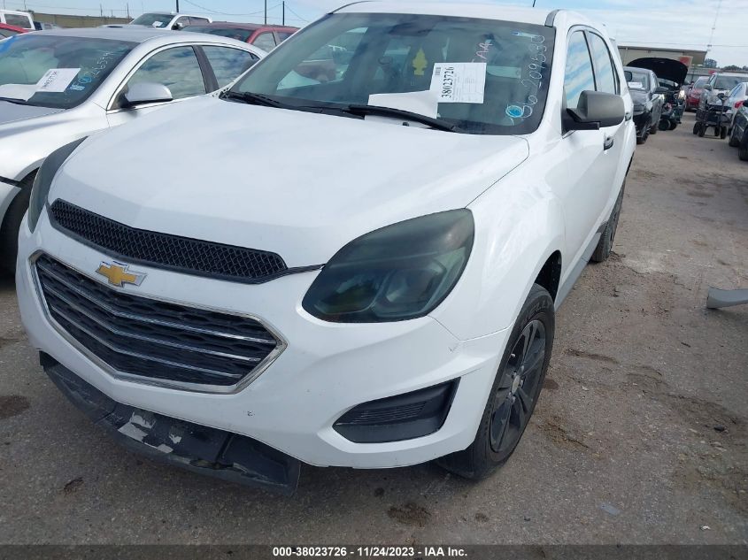 2016 CHEVROLET EQUINOX LS - 2GNALBEK6G6209530