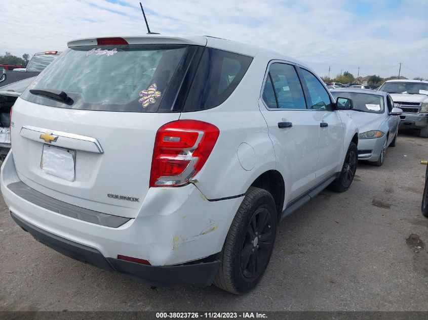 2016 CHEVROLET EQUINOX LS - 2GNALBEK6G6209530
