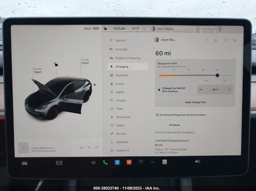 2023 TESLA MODEL Y - 7SAYGDEE4PA048106