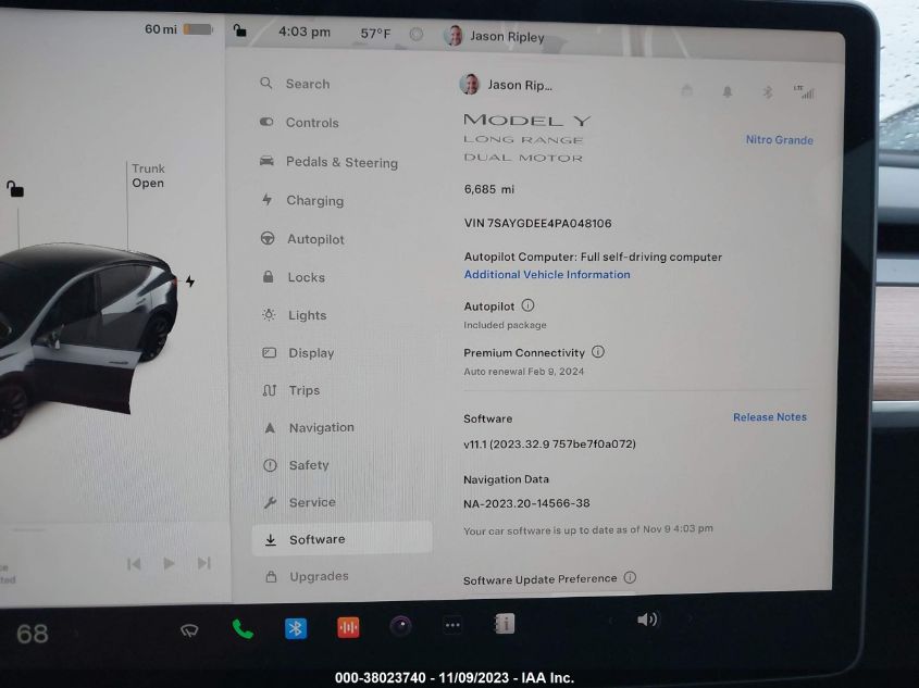 2023 TESLA MODEL Y - 7SAYGDEE4PA048106