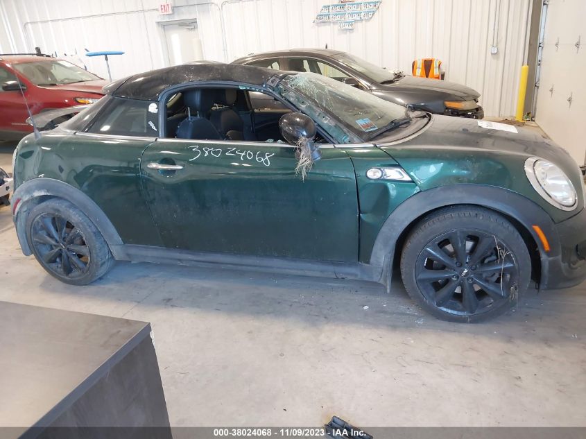 2013 MINI COUPE COOPER S WMWSX3C56DT408825