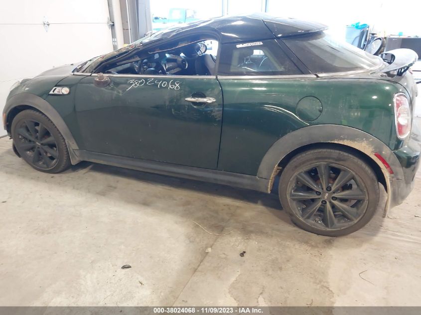2013 MINI COUPE COOPER S WMWSX3C56DT408825