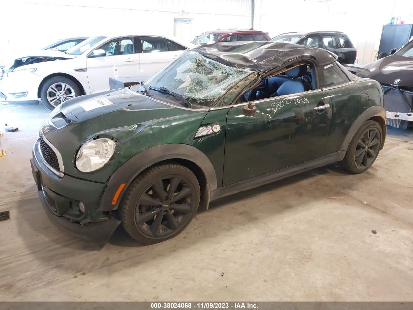 2013 MINI COUPE COOPER S WMWSX3C56DT408825
