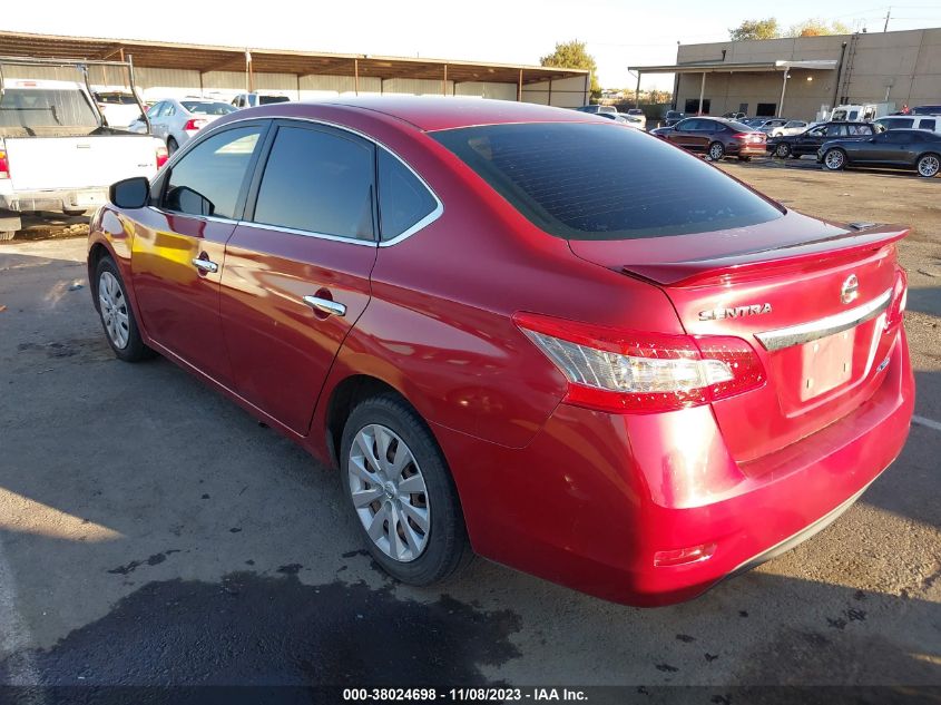 2014 NISSAN SENTRA S - 3N1AB7AP2EY252738