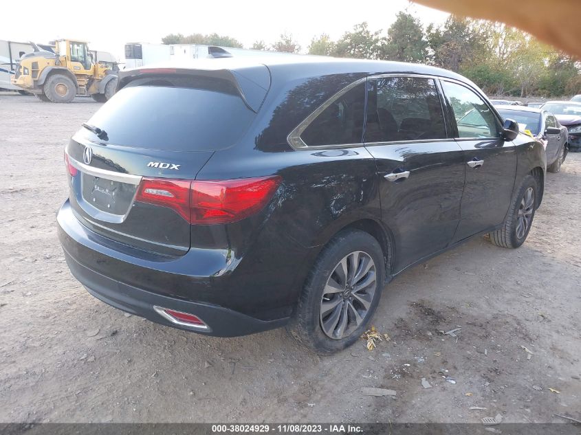 2014 ACURA MDX TECH PKG - 5FRYD3H48EB010640