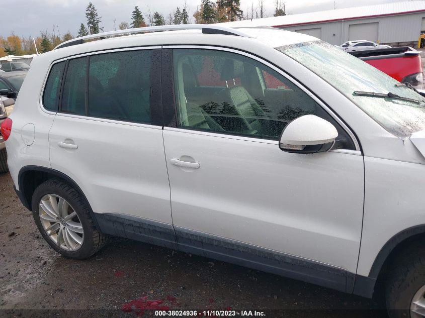 2014 VOLKSWAGEN TIGUAN SE - WVGBV3AX6EW590924