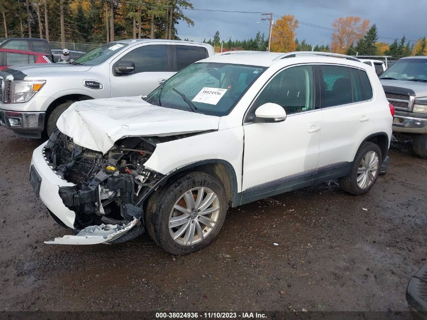 2014 VOLKSWAGEN TIGUAN SE - WVGBV3AX6EW590924