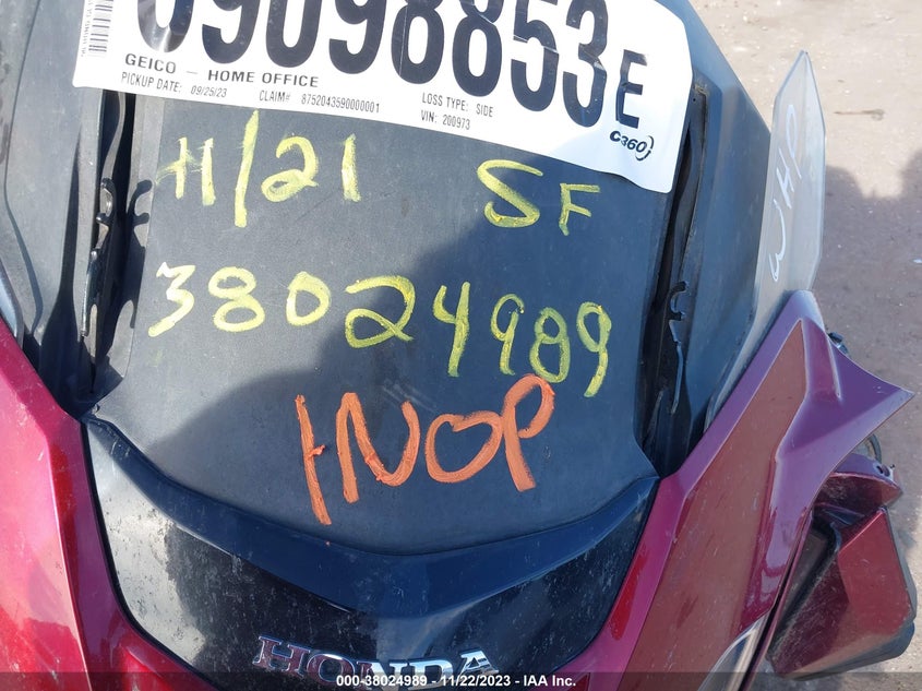 VIN JH2SC7952KK100767 2019 HONDA GL1800 D