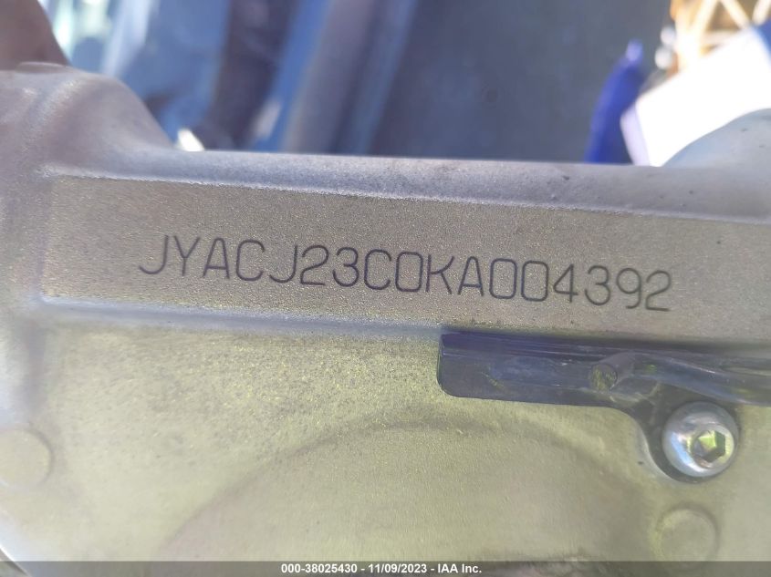 2019 YAMAHA YZ450 F JYACJ23C0KA004392