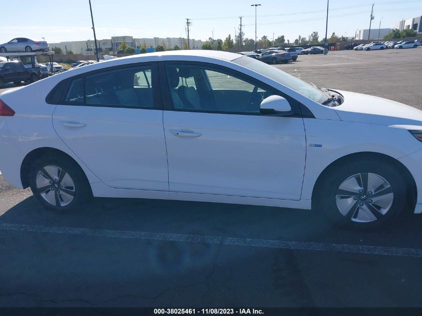 2018 HYUNDAI IONIQ HYBRID BLUE - KMHC65LC6JU065889