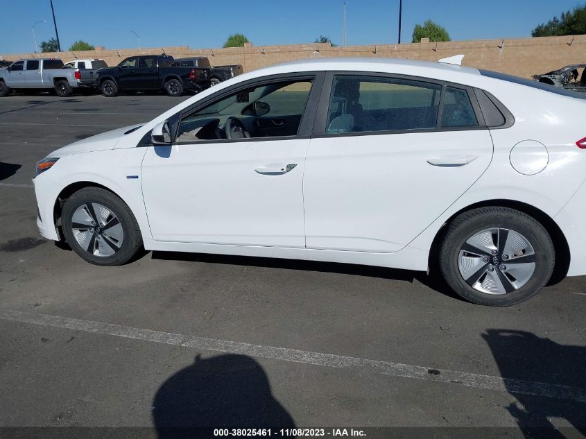 2018 HYUNDAI IONIQ HYBRID BLUE - KMHC65LC6JU065889