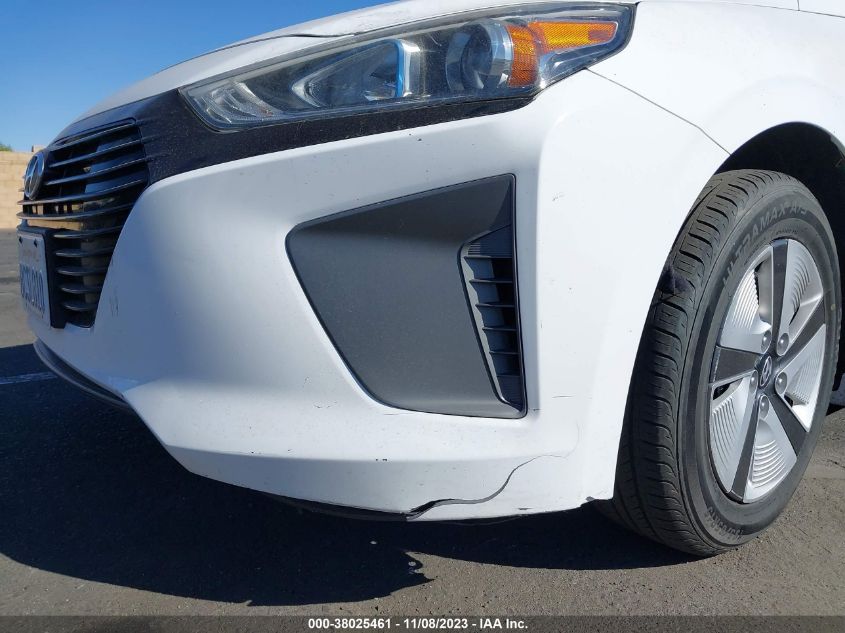 2018 HYUNDAI IONIQ HYBRID BLUE - KMHC65LC6JU065889