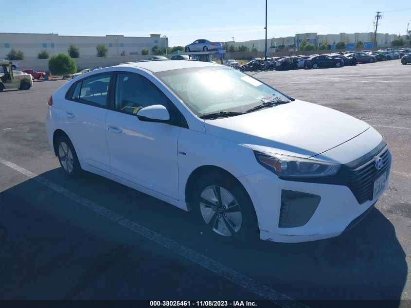 2018 HYUNDAI IONIQ HYBRID BLUE - KMHC65LC6JU065889