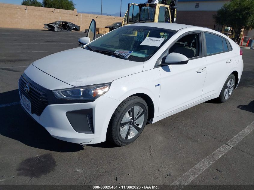 2018 HYUNDAI IONIQ HYBRID BLUE - KMHC65LC6JU065889