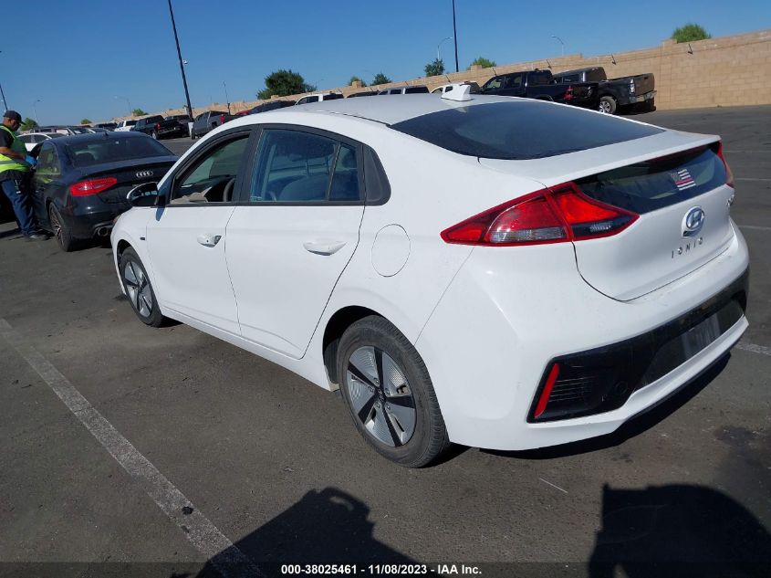 2018 HYUNDAI IONIQ HYBRID BLUE - KMHC65LC6JU065889