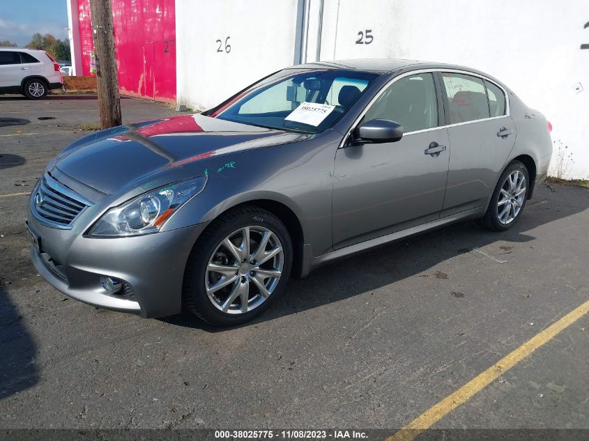 2013 INFINITI G37X - JN1CV6AR0DM750272