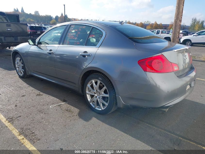 2013 INFINITI G37X - JN1CV6AR0DM750272