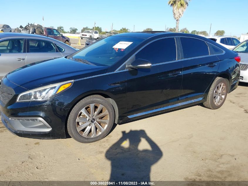 2015 HYUNDAI SONATA 2.4L SPORT - 5NPE34AF7FH071246