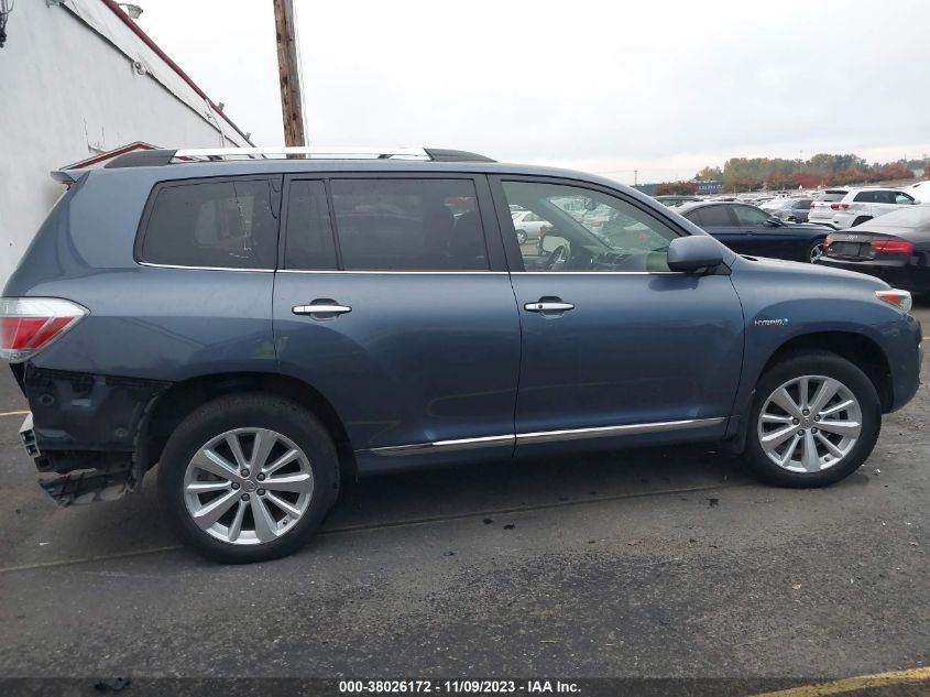 2013 TOYOTA HIGHLANDER HYBRID LIMITED JTEDC3EH8D2017014