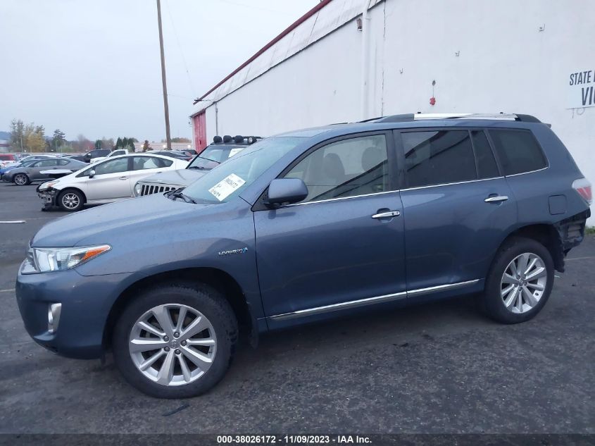 2013 TOYOTA HIGHLANDER HYBRID LIMITED JTEDC3EH8D2017014