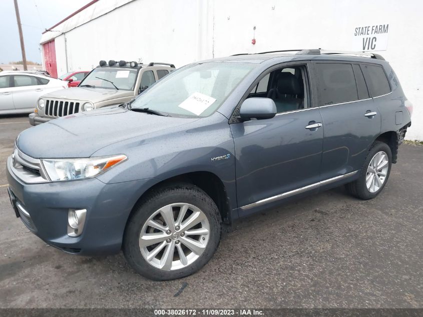 2013 TOYOTA HIGHLANDER HYBRID LIMITED JTEDC3EH8D2017014