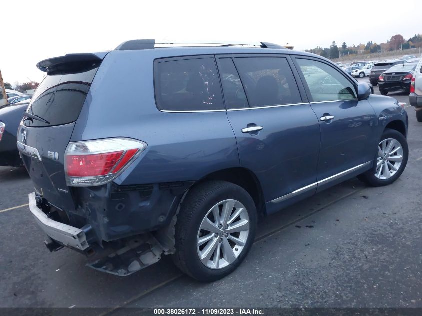 2013 TOYOTA HIGHLANDER HYBRID LIMITED JTEDC3EH8D2017014
