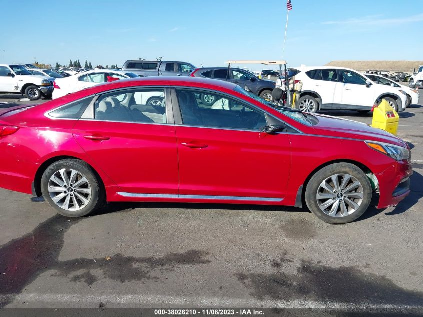 2017 HYUNDAI SONATA SPORT - 5NPE34AF2HH453851