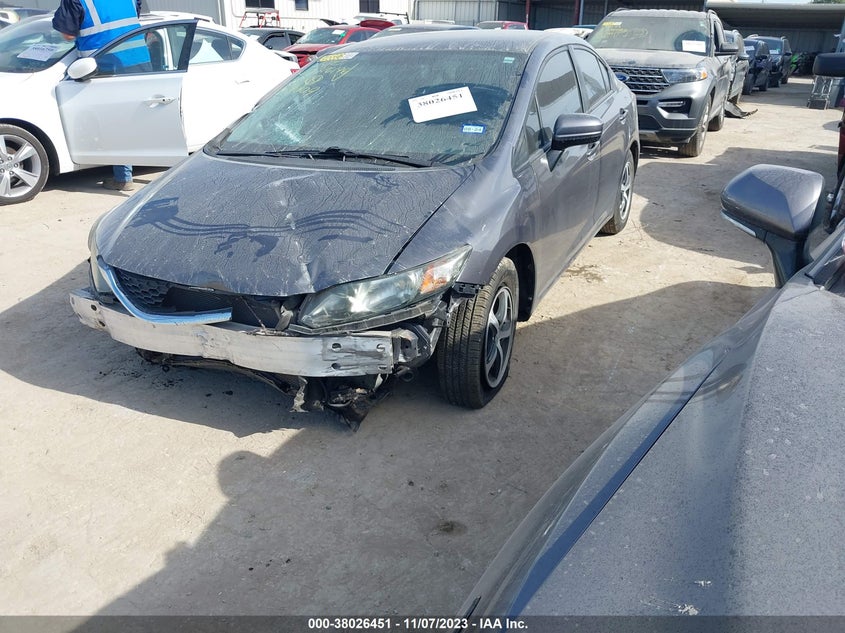 2015 HONDA CIVIC SE VIN: 19XFB2F79FE079009