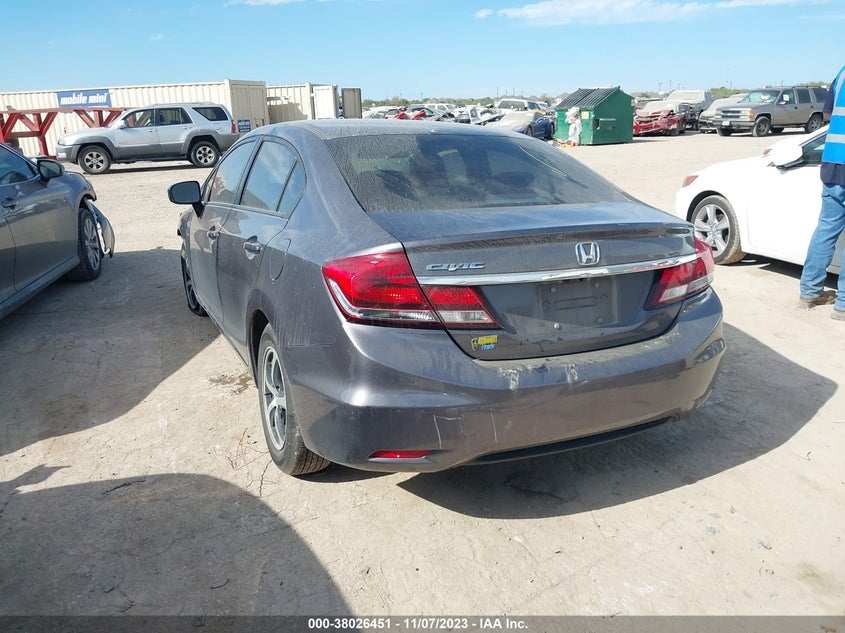 2015 HONDA CIVIC SE VIN: 19XFB2F79FE079009